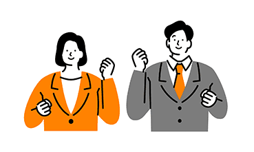 女性と男性の画像